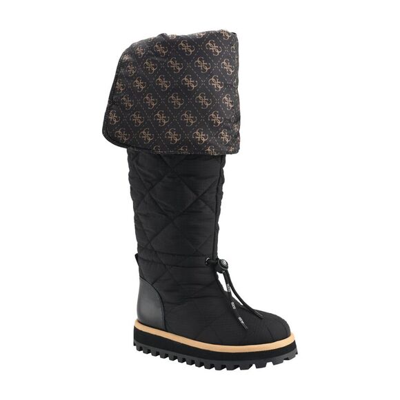 Guess Women's Fabric Almond Toe Over Knee Fashion Boots Black  Size 8.5 M